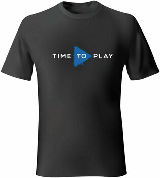 T-Shirt Muziker T-Shirt Time To Play Black-Blue 3XL - 1