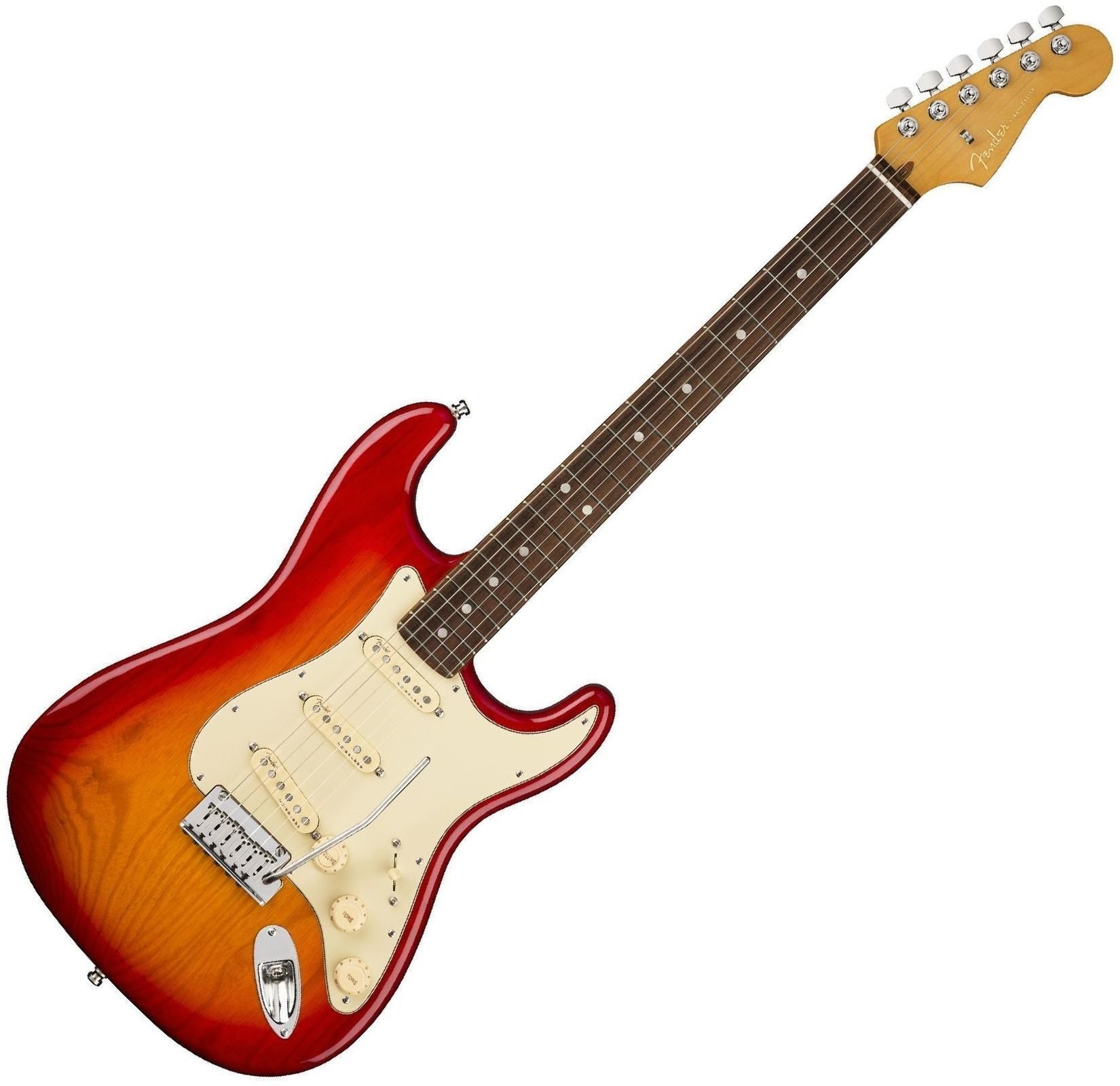 Elektrická gitara Fender American Ultra Stratocaster RW Plasma Red Burst