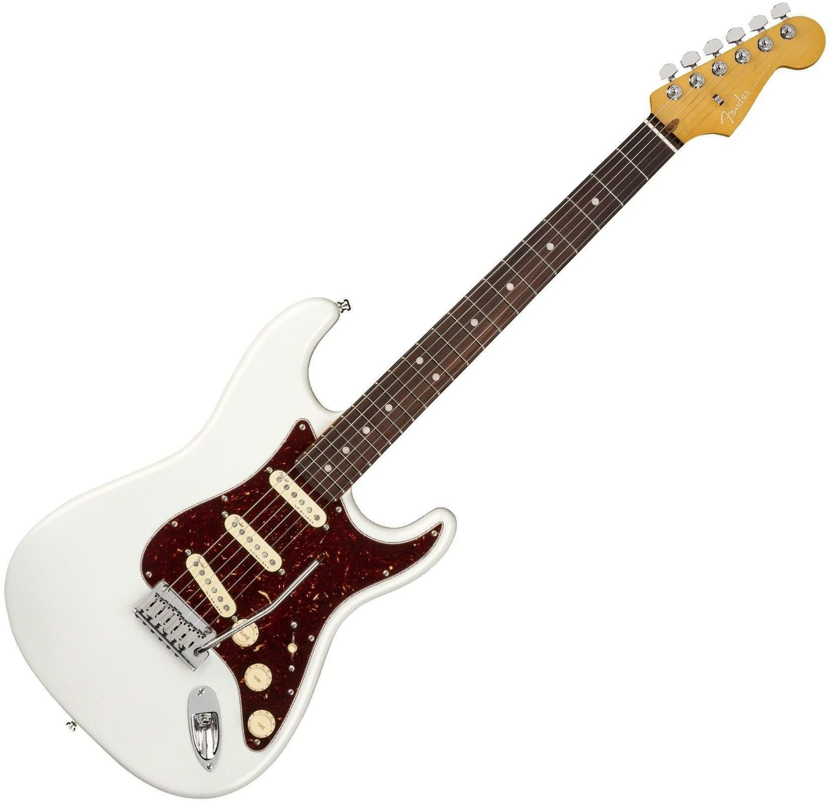 Elektromos gitár Fender American Ultra Stratocaster RW Arctic Pearl
