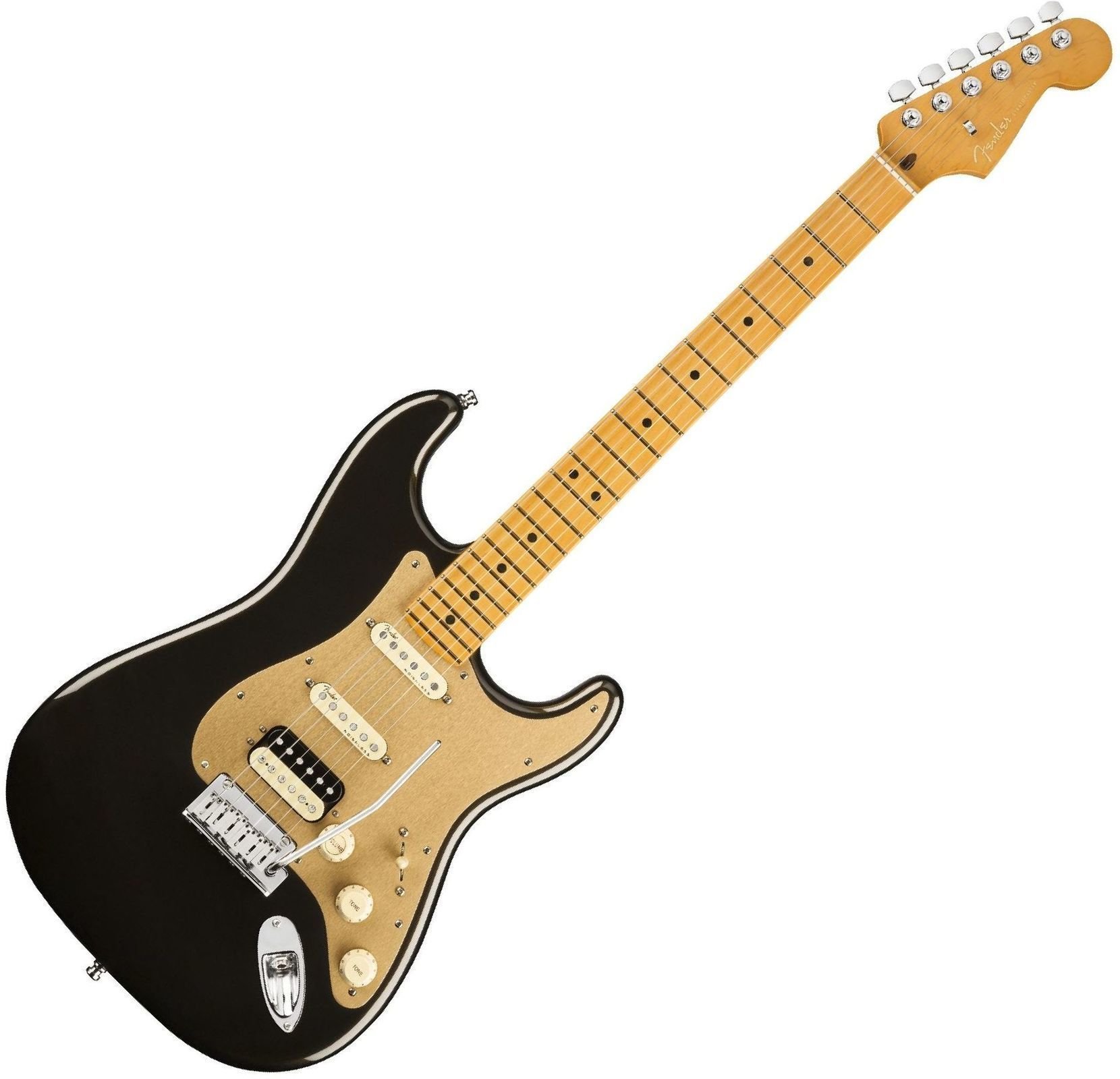 Elektrische gitaar Fender American Ultra Stratocaster HSS MN Texas Tea