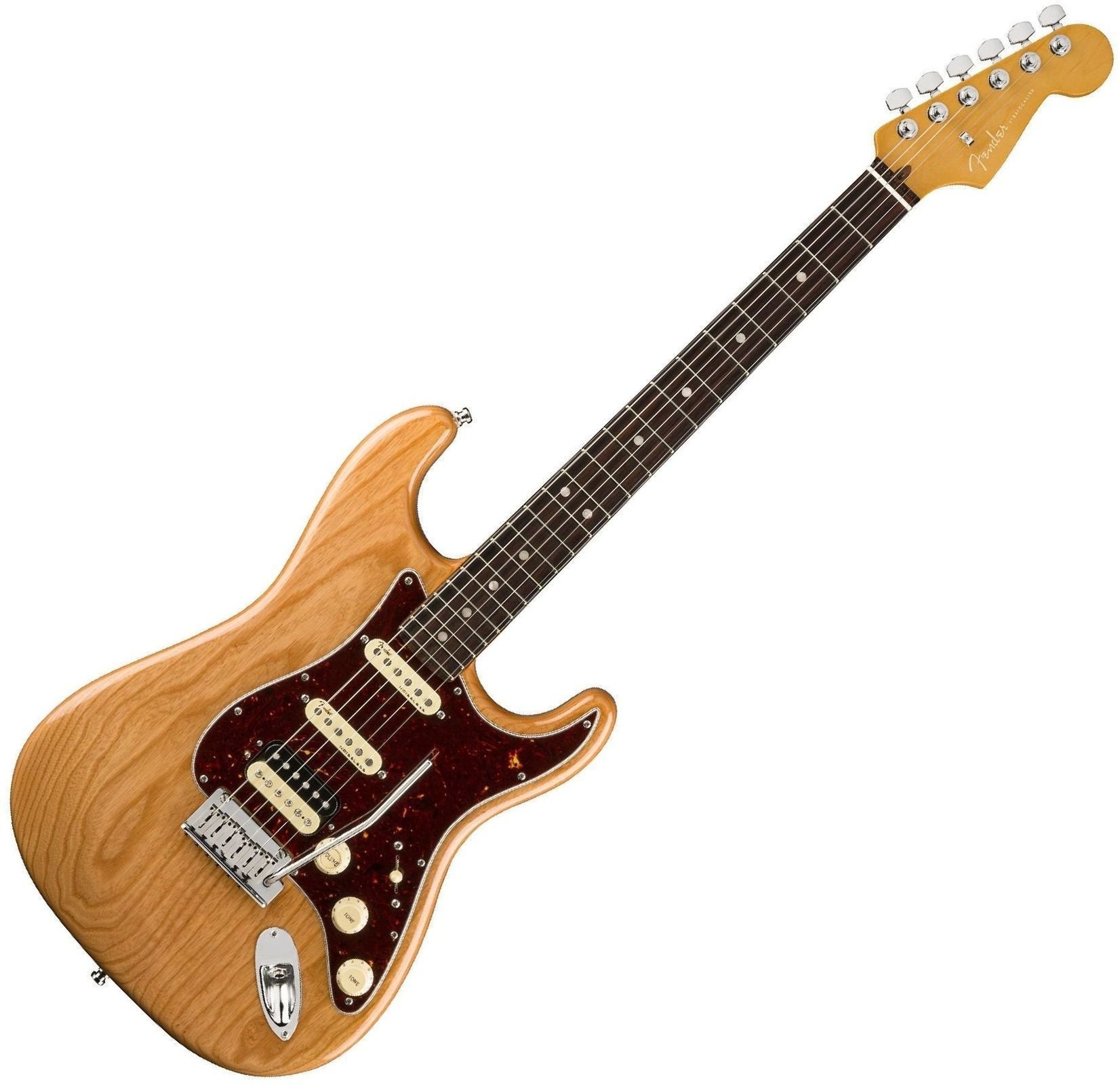 Guitare électrique Fender American Ultra Stratocaster HSS RW Aged Natural
