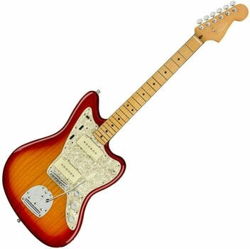 Elektriska gitarrer Fender American Ultra Jazzmaster MN Plasma Red Burst - 1