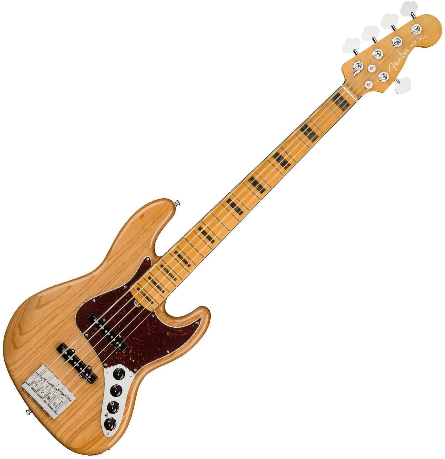 5-snarige basgitaar Fender American Ultra Jazz Bass V MN Aged Natural
