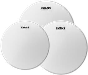 Conjunto de membranas/parches de tambor Evans ETP-UV2-S UV2 Coated Coated Standard Conjunto de membranas/parches de tambor