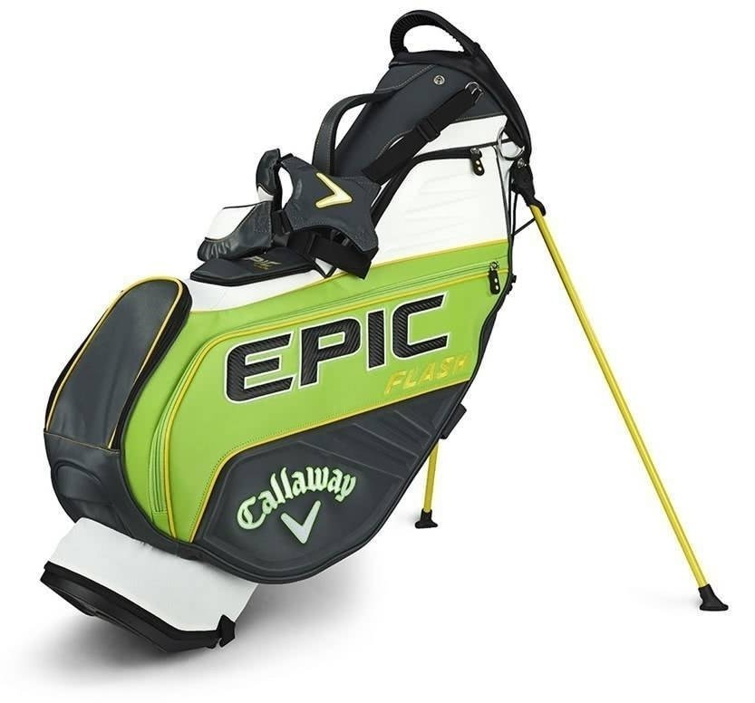 Golf torba Stand Bag Callaway Epic Flash Staff Bag Double Strap 19 Green/Charcoal/White