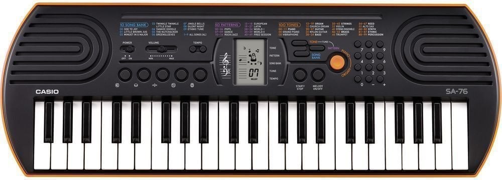 Kinder-Keyboard Casio SA-76 Schwarz