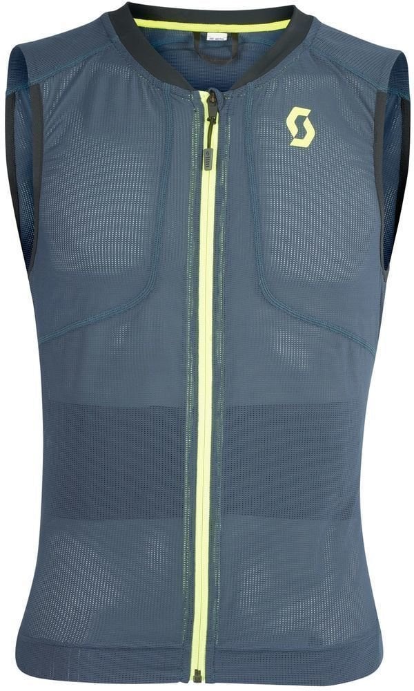 Protectores de Patines en linea y Ciclismo Scott AirFlex Light Vest Protector Blue Nights/Lime Yellow M