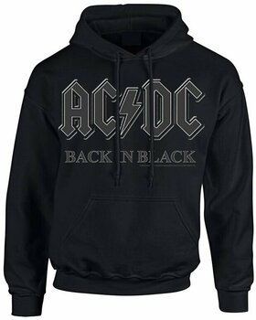 Hoodie AC/DC Hoodie Back In Black Black S - 1