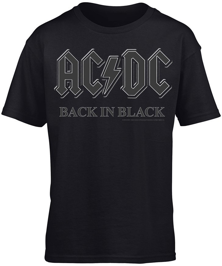 Shirt AC/DC Shirt Back In Black Heren Black S