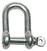 Boat Shackle Osculati Shackle made of galvanized steel 10 mm