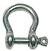 Boat Shackle Osculati Galvanized steel bow shackle 8 mm