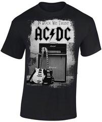 Camiseta de manga corta AC/DC In Rock We Trust Black S Camiseta de manga corta