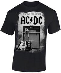 Camiseta de manga corta AC/DC In Rock We Trust Black