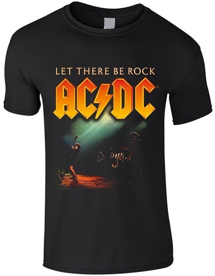 T-Shirt AC/DC T-Shirt Let There Be Rock Black S