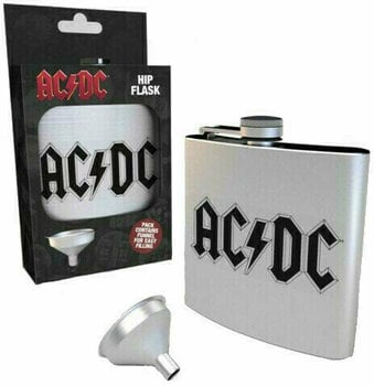 Musiciens dans la cuisine AC/DC Logo Hip Flask - 1