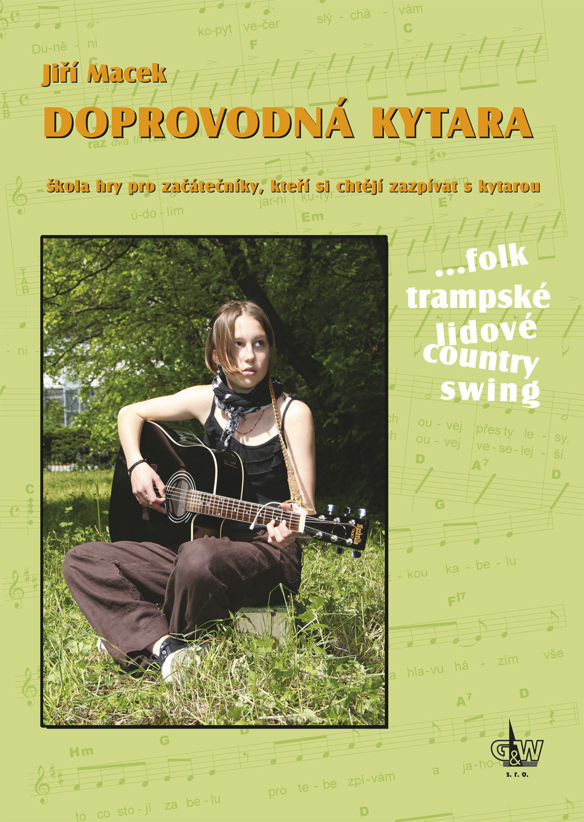 Solo vocal literature Jiří Macek Doprovodná Kytara Music Book