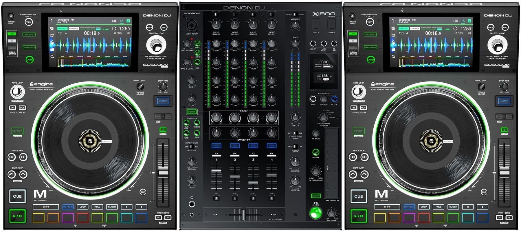 DJ mix pult Denon SC5000M Prime SET