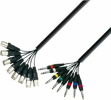 Cablu complet multicolor Adam Hall K3 L8 MV 0300 3 m - 1
