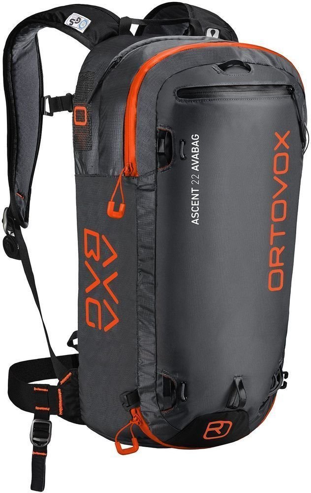Rejsetaske til ski Ortovox Ascent 22 Avabag Kit Black Anthracite Rejsetaske til ski