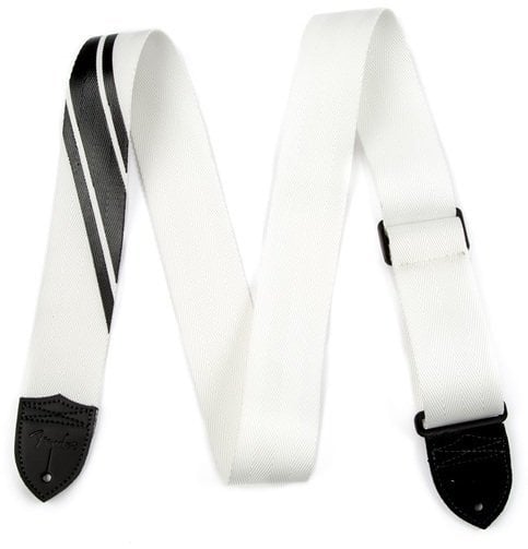 Textilgurte für Gitarren Fender Competition Stripe Strap, White and Black
