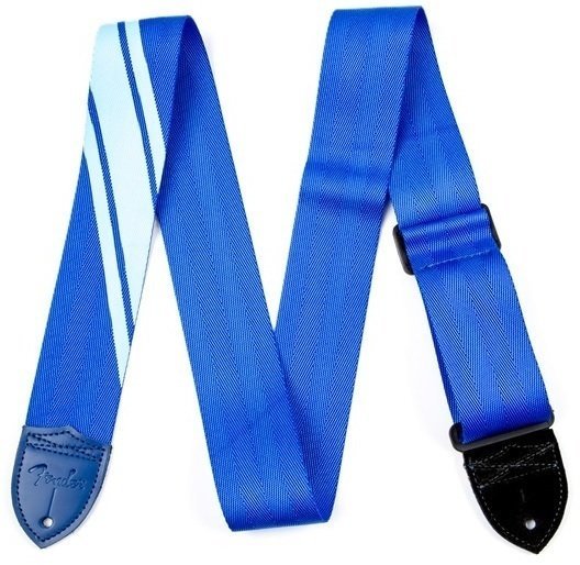 Textil gitár heveder Fender Competition Stripe Strap, Blue and Light Blue