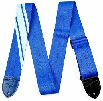 Textil gitár heveder Fender Competition Stripe Strap, Blue and Light Blue - 1