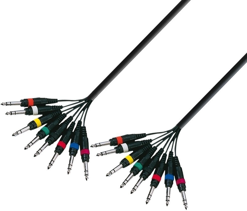 Cablu complet multicolor Adam Hall K3 L8 VV 0500 5 m
