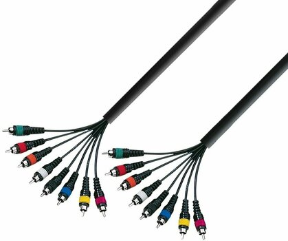 Cablu complet multicolor Adam Hall K3 L8 CC 0300 3 m - 1