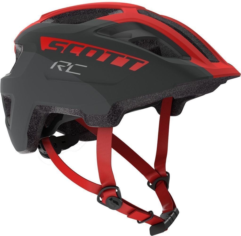 Dětská cyklistická helma Scott Spunto Junior Red/Grey RC 50-56 Dětská cyklistická helma