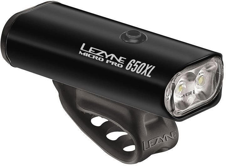 Első lámpa Lezyne Micro Drive Pro 650XL Remote Loaded Black/Hi Gloss