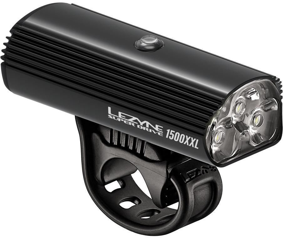 Cycling light Lezyne Super Drive 1500XXL Remote Loaded Black/Hi Gloss