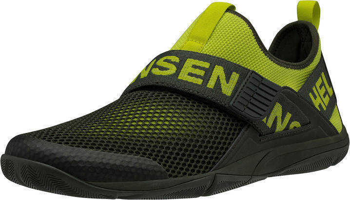 Mens Sailing Shoes Helly Hansen Hydromoc Slip-On Shoe Forest Night/Sweet Lime 40
