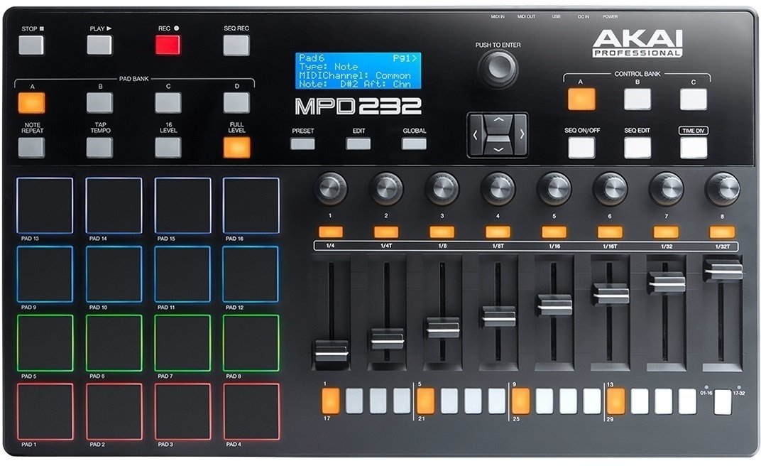 Controlador MIDI Akai MPD232
