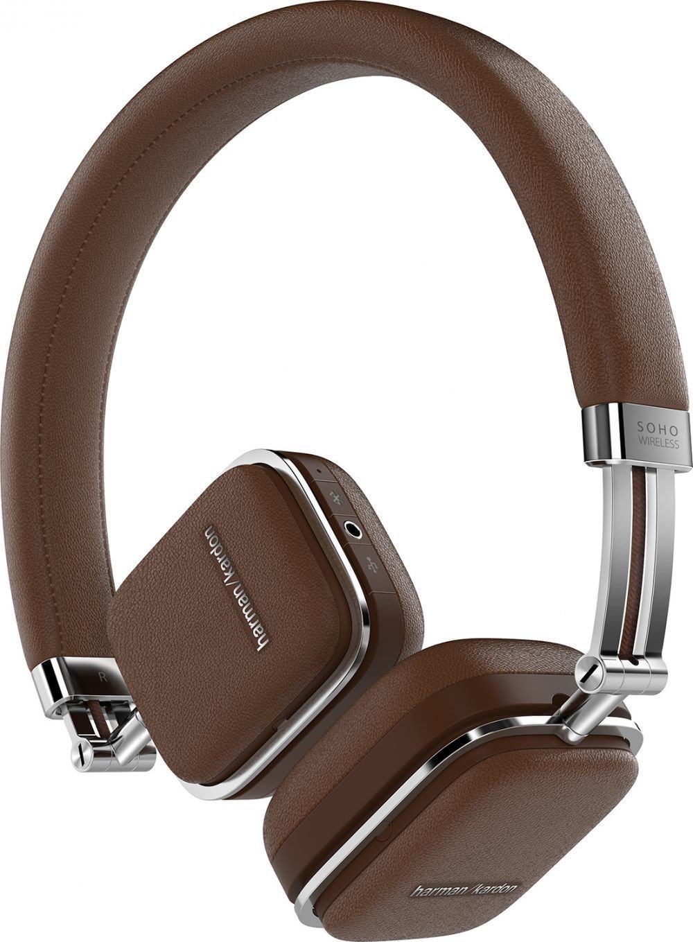 Brezžične slušalke On-ear Harman Kardon Soho Wireless Brown