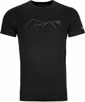 Termounderkläder Ortovox 185 Merino Mountain M Black Raven S Termounderkläder - 1