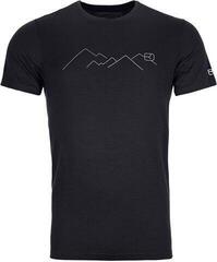 Ortovox 185 Merino Mountain Mens T-Shirt Black Raven XL
