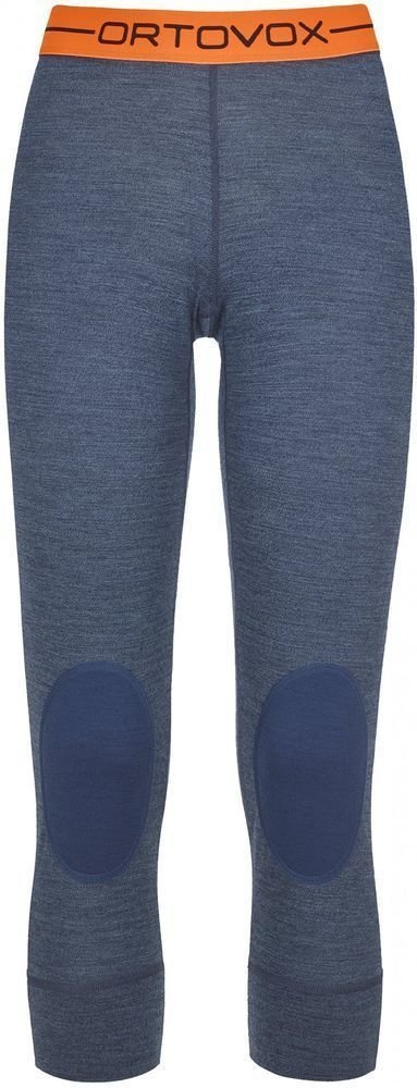 Sous-vêtements thermiques Ortovox 185 Rock 'N' Wool Shorts W Night Blue Blend XL Sous-vêtements thermiques