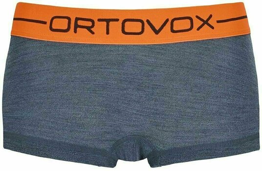 Thermal Underwear Ortovox 185 Rock 'N' Wool Hot Pants W Night Blue Blend S Thermal Underwear - 1
