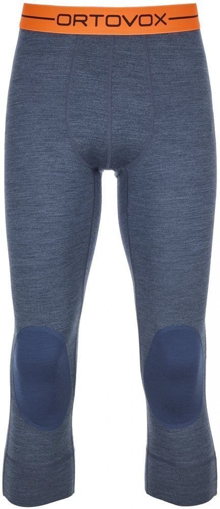 Thermo ondergoed voor heren Ortovox 185 Rock 'N' Wool Shorts M Night Blue Blend XL Thermo ondergoed voor heren