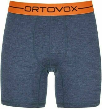 Thermal Underwear Ortovox 185 Rock 'N' Wool Boxer M Night Blue Blend S Thermal Underwear - 1