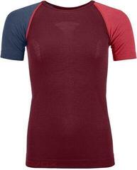 Ortovox 120 Comp Light Womens Short Sleeve Shirt Dark Blood