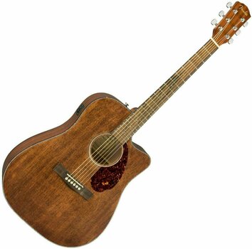 Guitarra electroacústica Fender CD-60SCE Dreadnought WN All-Mahogany - 1