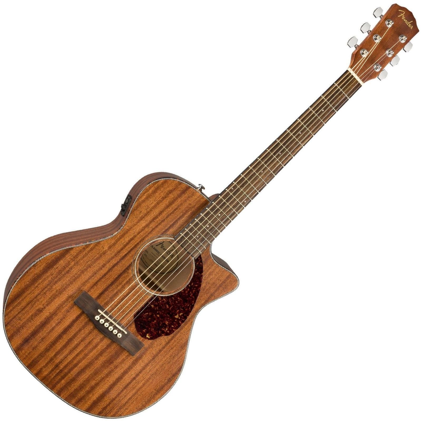 Jumbo elektro-akoestische gitaar Fender CC-60SCE Concert WN All-Mahogany