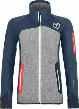 Outdoor Jacket Ortovox Fleece Plus W Night Blue XS Outdoor Jacket - 1