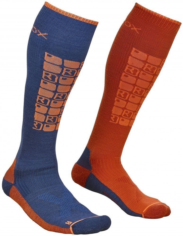 СКИ чорапи Ortovox Ski Compression M Night Blue СКИ чорапи