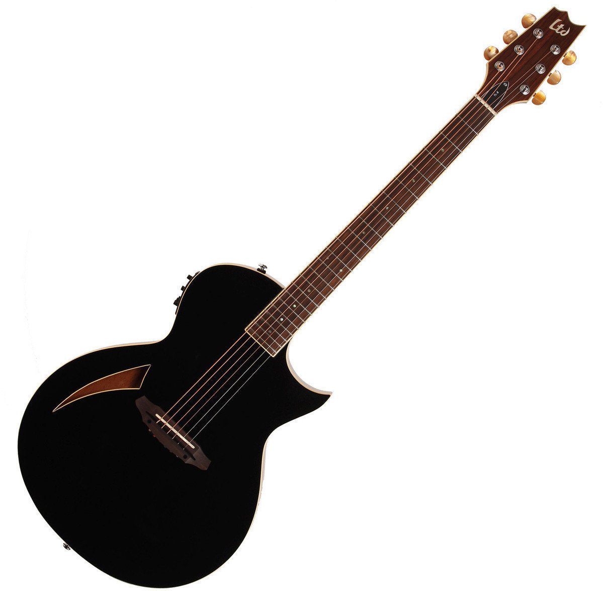 Special elektroakustinen kitara ESP LTD TL-6 Musta