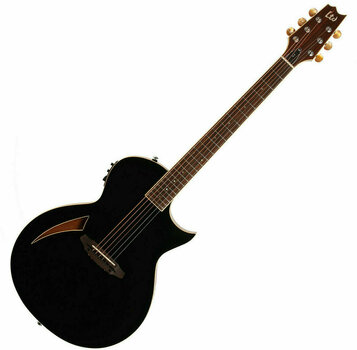 Speciel akustisk-elektrisk guitar ESP LTD TL-6 Sort - 1