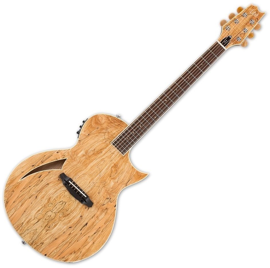 Guitare acoustique-électrique ESP LTD TL-6SM Spalted Maple