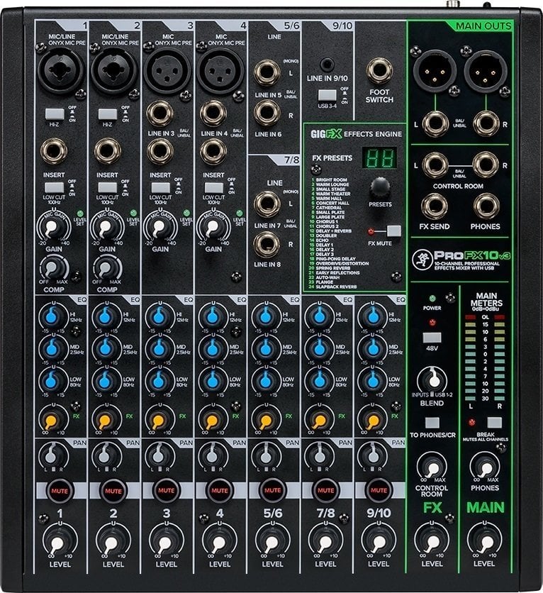 Mixningsbord Mackie PROFX10 V3