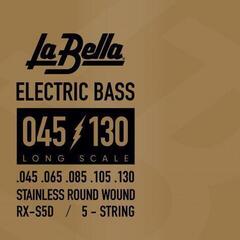 Jeux de 5 cordes basses La Bella RX-S5D 45-130 Jeux de 5 cordes basses